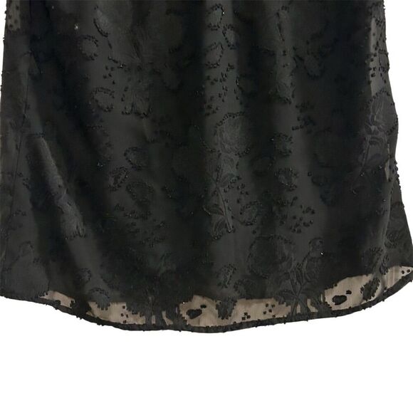 Elle Women's Black Flutter Sleeve Blouse Top Size S Casual Spring - Picture 13 of 15